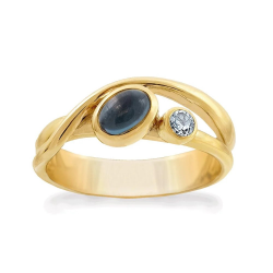 RABINOVICH 81803306 GOUD OP ZILVEREN RING MET TOPAAS SILVER LINING