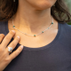 RABINOVICH 72302023 ZILVEREN COLLIER MET TURKOOIS -TOPAAS-APATIET-ZIRKONIA MINETTA RABINOVICH 72302023 ZILVEREN COLLIER MET TURKOOIS -TOPAAS-APATIET-ZIRKONIA MINETTA