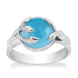 RABINOVICH 82303008 ZILVEREN RING CHALCEDOON SERENITY