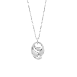 RABINOVICH 80802000 ZILVEREN COLLIER MET HANGER CURVY CLASS