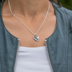 RABINOVICH 80802000 ZILVEREN COLLIER MET HANGER CURVY CLASS