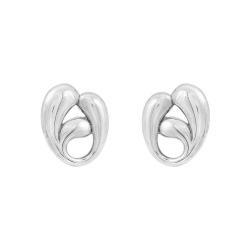 RABINOVICH 80805000 ZILVEREN OORKNOPPEN CURVY CLASS