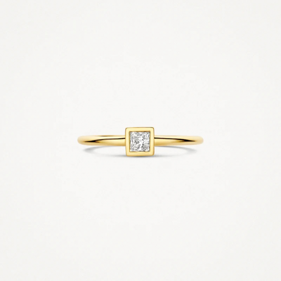 BLUSH 1274YZI GEELGOUDEN RING ZIRKONIA BLUSH 1274YZI GEELGOUDEN RING ZIRKONIA