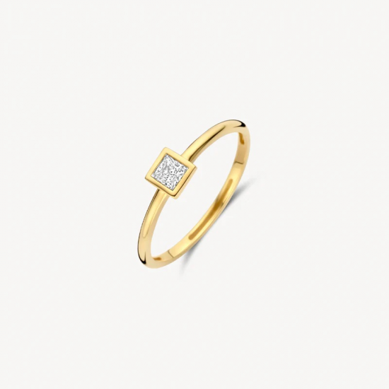 BLUSH 1274YZI GEELGOUDEN RING ZIRKONIA BLUSH 1274YZI GEELGOUDEN RING ZIRKONIA