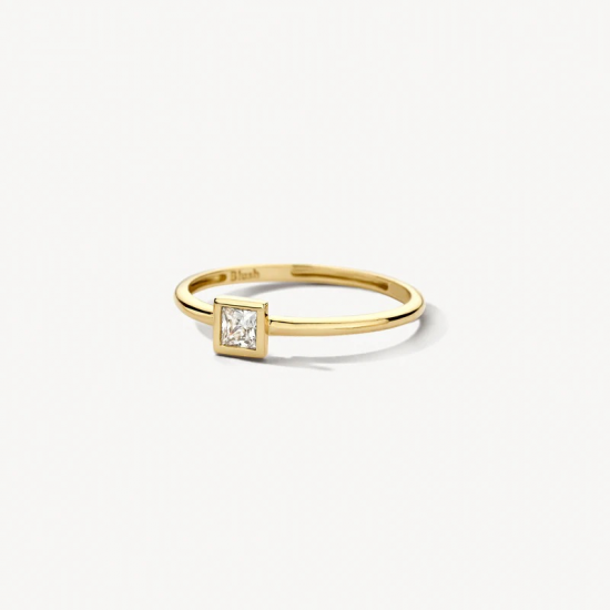 BLUSH 1274YZI GEELGOUDEN RING ZIRKONIA BLUSH 1274YZI GEELGOUDEN RING ZIRKONIA