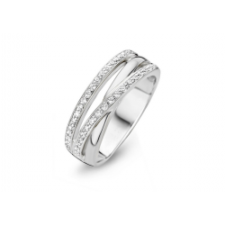 MOMENTS 15089AW ZILVEREN RING ZIRKONIA