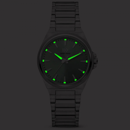 DANISH DESIGN IV95Q1303 DAMESHORLOGE STAAL DRX SAGE GREEN DANISH DESIGN IV95Q1303 DAMESHORLOGE STAAL DRX SAGE GREEN