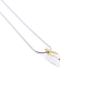 GALA DESIGN J0201 ZILVEREN COLLIER MET VERGULD ZILVEREN HANGER SHADOW