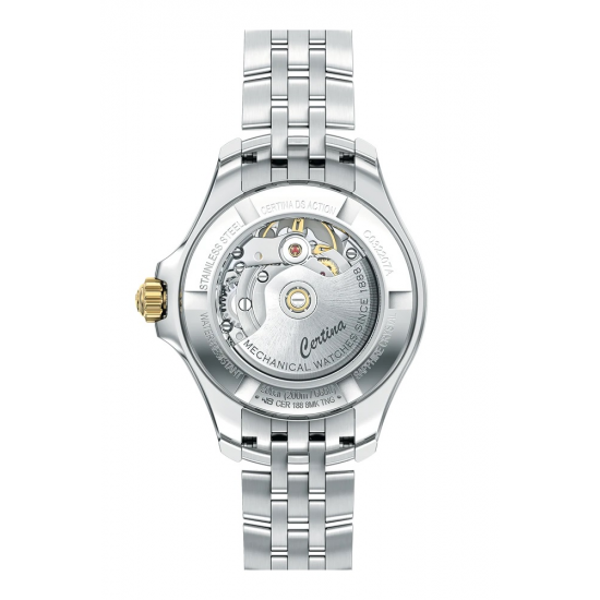 CERTINA C032.207.22.126.000 BICOLOR STALEN DAMESHORLOGE DS ACTION LADY POWERMATIC DIAMONDS CERTINA C032.207.22.126.000 BICOLOR STALEN DAMESHORLOGE DS ACTION LADY POWERMATIC DIAMONDS