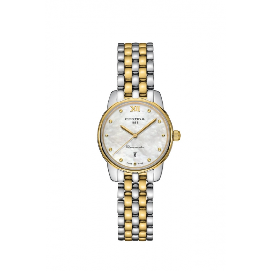 CERTINA C033.051.22.118.01 DAMESHORLOGE STAAL BICOLOR CHRONOMETER DS 8 CERTINA C033.051.22.118.01 DAMESHORLOGE STAAL BICOLOR CHRONOMETER DS 8