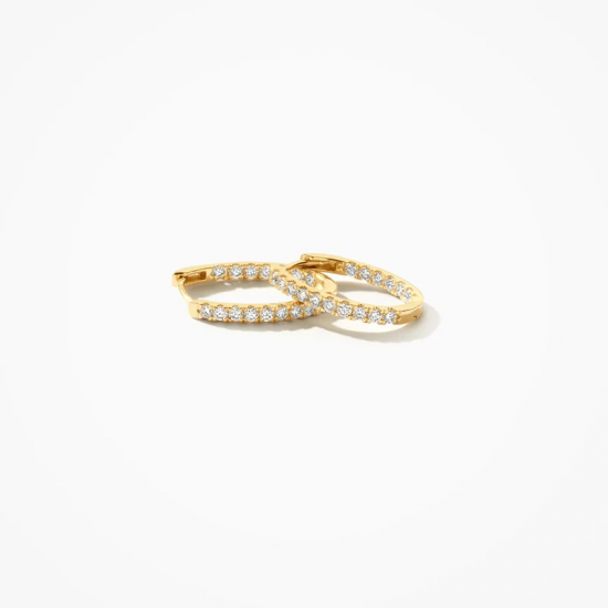 BLUSH LG7014Y GEELGOUDEN OORRINGEN MET LAB GROWN DIAMOND 0.88CT