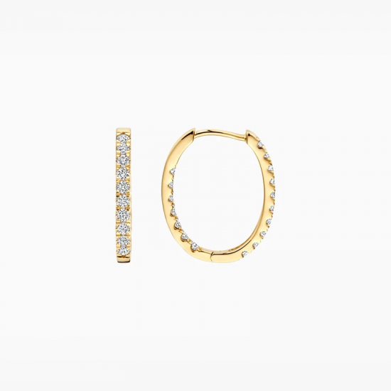 BLUSH LG7014Y GEELGOUDEN OORRINGEN MET LAB GROWN DIAMOND 0.88CT