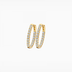 BLUSH LG7014Y GEELGOUDEN OORRINGEN MET LAB GROWN DIAMOND 0.88CT