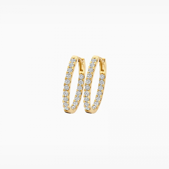 BLUSH LG7014Y GEELGOUDEN OORRINGEN MET LAB GROWN DIAMOND 0.88CT