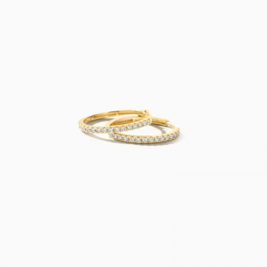 BLUSH LG7013Y GEELGOUDEN OORRINGEN MET LAB GROWN DIAMOND 0.50CT