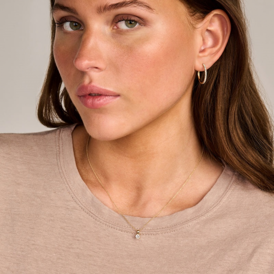 BLUSH LG7013Y GEELGOUDEN OORRINGEN MET LAB GROWN DIAMOND 0.50CT