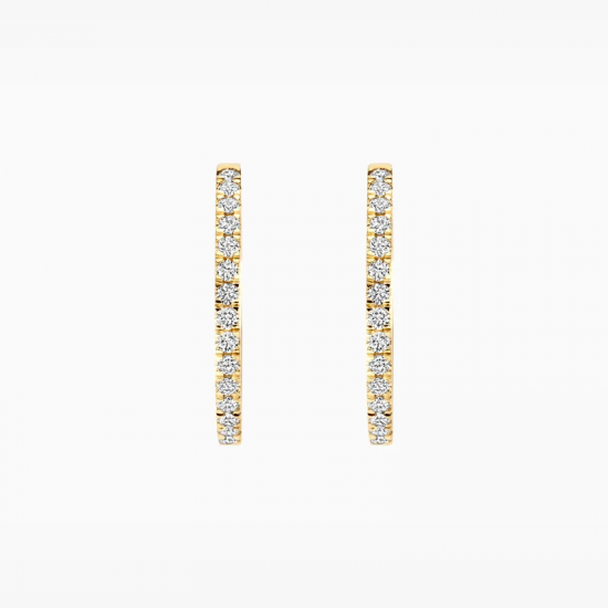 BLUSH LG7013Y GEELGOUDEN OORRINGEN MET LAB GROWN DIAMOND 0.50CT