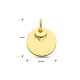 HUISCOLLECTIE 4023647 GOUDEN GRAVEERPLAATJE ROND HUISCOLLECTIE 4023647 GOUDEN GRAVEERPLAATJE ROND