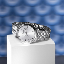 MAURICE LACROIX 756008-SS002-130-1 HERENHORLOGE AUTOMATIC DATE 1975