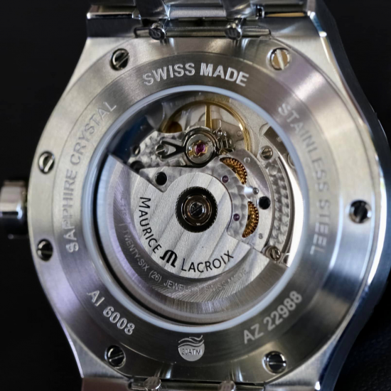 MAURICE LACROIX 756008-SS002-130-1 HERENHORLOGE AUTOMATIC DATE 1975