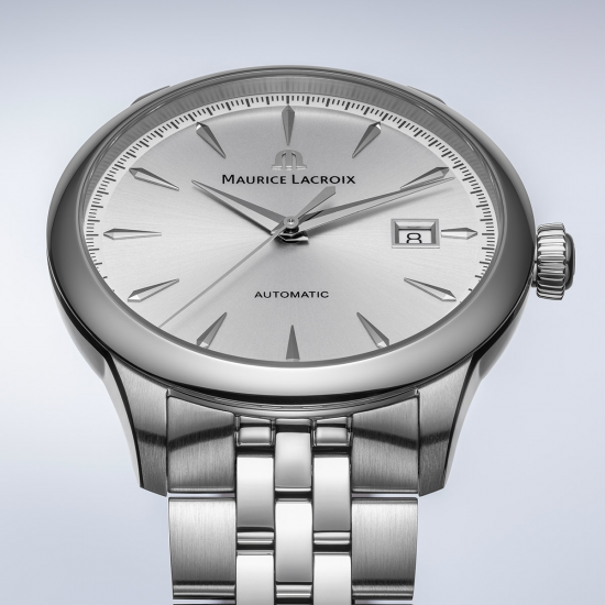 MAURICE LACROIX 756008-SS002-130-1 HERENHORLOGE AUTOMATIC DATE 1975