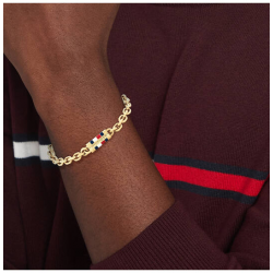 TOMMY HILFIGER JEWELS TJ2790653 HEREN ARMBAND VERGULD STAAL BRUCE