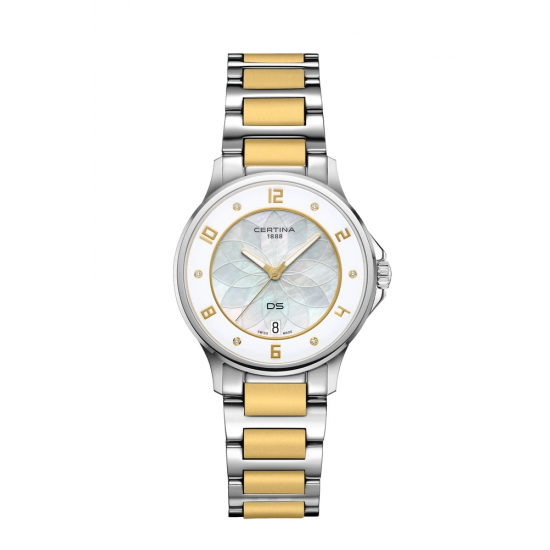 CERTINA C039.251.12.116.00 DAMESHORLOGE STAAL BICOLOR DS-6 CERTINA C039.251.12.116.00 DAMESHORLOGE STAAL BICOLOR DS-6