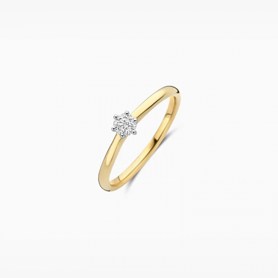 BLUSH LG1036B GEELGOUDEN RING MET LAB GROWN DIAMOND 0.20CT BLUSH LG1036B GEELGOUDEN RING MET LAB GROWN DIAMOND 0.20CT