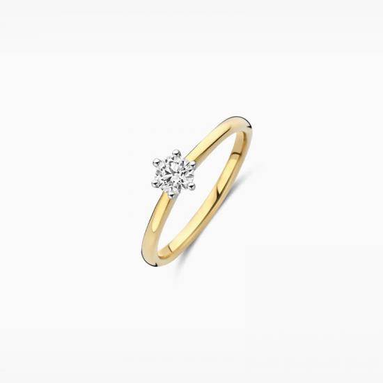 BLUSH LG1038B GEELGOUDEN RING MET LAB GROWN DIAMOND 0.40CT BLUSH LG1038B GEELGOUDEN RING MET LAB GROWN DIAMOND 0.40CT