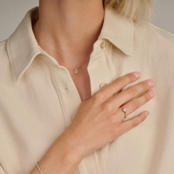 BLUSH LG1038B GEELGOUDEN RING MET LAB GROWN DIAMOND 0.40CT