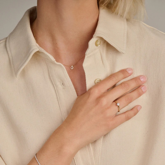 BLUSH LG1038B GEELGOUDEN RING MET LAB GROWN DIAMOND 0.40CT BLUSH LG1038B GEELGOUDEN RING MET LAB GROWN DIAMOND 0.40CT