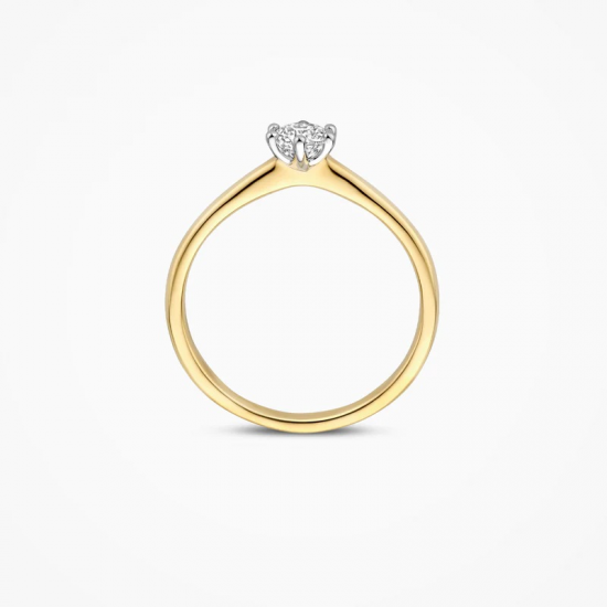 BLUSH LG1038B GEELGOUDEN RING MET LAB GROWN DIAMOND 0.40CT BLUSH LG1038B GEELGOUDEN RING MET LAB GROWN DIAMOND 0.40CT