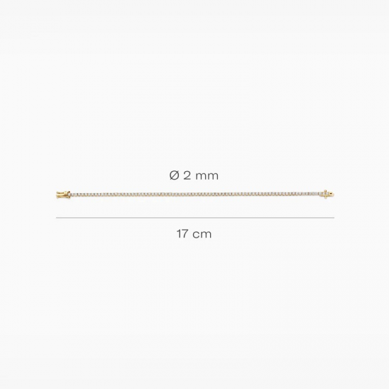 BLUSH LG2005Y-17 GOUDEN ARMBAND MET LAB GROWN DIAMOND BLUSH LG2005Y-17 GOUDEN ARMBAND MET LAB GROWN DIAMOND