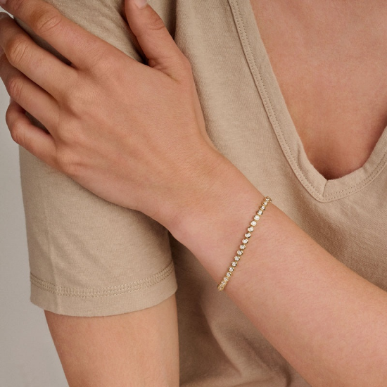 BLUSH LG2005Y-17 GOUDEN ARMBAND MET LAB GROWN DIAMOND BLUSH LG2005Y-17 GOUDEN ARMBAND MET LAB GROWN DIAMOND