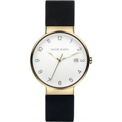 JACOB JENSEN JJ 186 HORLOGE VERGULD TITANIUM TIMELESS NORDIC