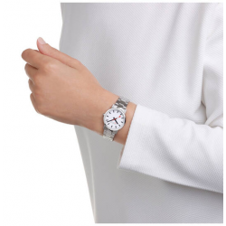MONDAINE M658.30323.11SBJ DAMESHORLOGE STAAL 30MM. CLASSIC