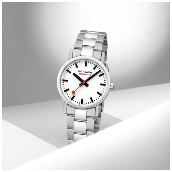 MONDAINE M658.30323.11SBJ DAMESHORLOGE STAAL 30MM. CLASSIC MONDAINE M658.30323.11SBJ DAMESHORLOGE STAAL 30MM. CLASSIC