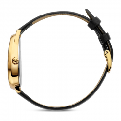 DANISH DESIGN IV15Q1306 DAMESHORLOGE FJORDSTEN GOLD BLACK