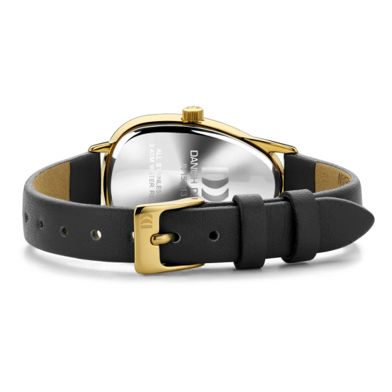 DANISH DESIGN IV15Q1306 DAMESHORLOGE FJORDSTEN GOLD BLACK DANISH DESIGN IV15Q1306 DAMESHORLOGE FJORDSTEN GOLD BLACK