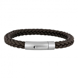 SON OF NOA 80970259221 BRUIN LEREN ARMBAND MET STALEN SLUITING