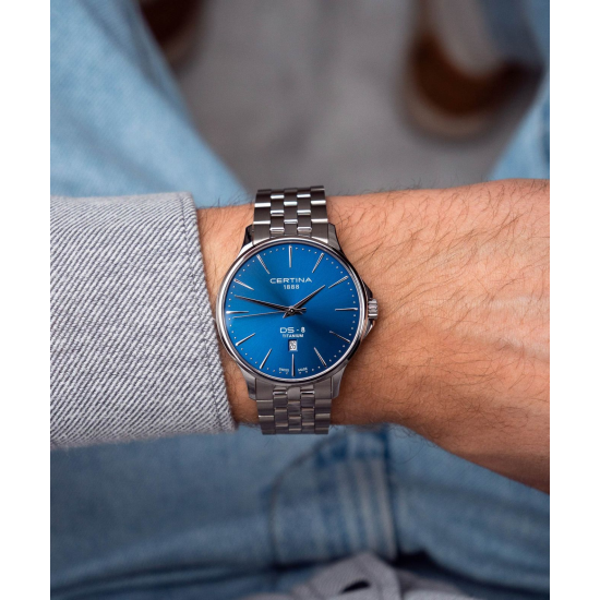 CERTINA C045.410.16.091.00 HERENHORLOGE STAAL DS-8