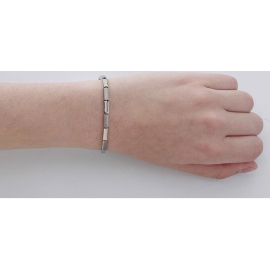 BOCCIA 0387-01 TITANIUM ARMBAND MAT-GLANZEND BOCCIA 0387-01 TITANIUM ARMBAND MAT-GLANZEND