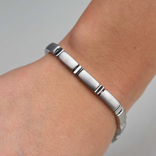 BOCCIA 0371-01 TITANIUM ARMBAND MAT-GLANZEND BOCCIA 0371-01 TITANIUM ARMBAND MAT-GLANZEND