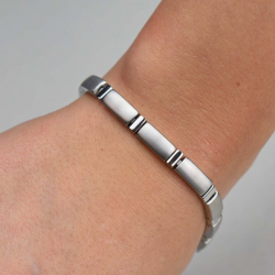 BOCCIA 0329-04 TITANIUM ARMBAND BICOLOR MAT-GLANZEND