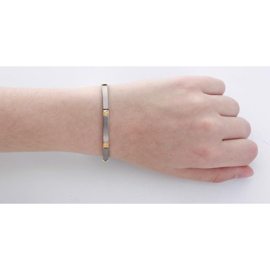BOCCIA 0329-04 TITANIUM ARMBAND BICOLOR MAT-GLANZEND