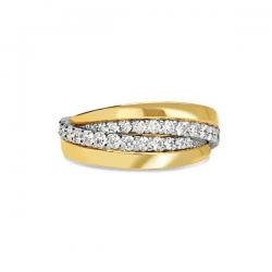 PAS DIAMONDS GPP2179 14K GOUDEN RING CROSSOVER MET NATUURLIJKE DIAMANT