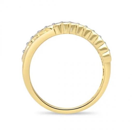 PAS DIAMONDS GGE2617 14K GOUDEN RING CROSSOVER MET NATUURLIJKE DIAMANT 0.70CT. PAS DIAMONDS GGE2617 14K GOUDEN RING CROSSOVER MET NATUURLIJKE DIAMANT 0.70CT.