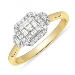 PAS DIAMONDS GF2038 14K GOUDEN RING MET NATUURLIJKE DIAMANT