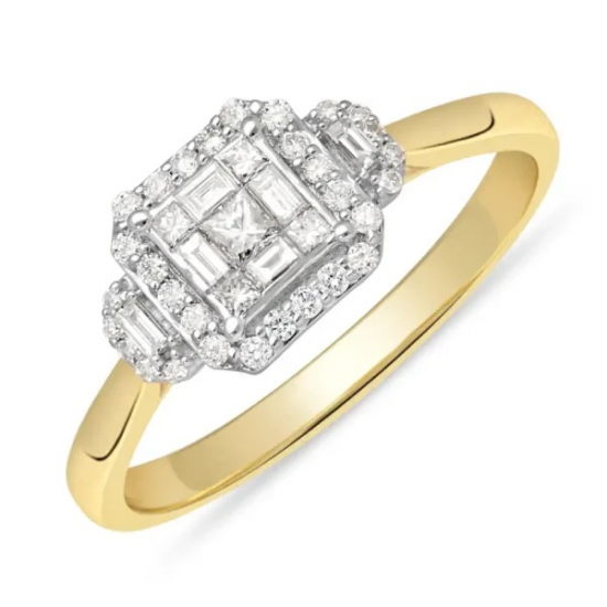 PAS DIAMONDS GF2038 14K GOUDEN RING MET NATUURLIJKE DIAMANT PAS DIAMONDS GF2038 14K GOUDEN RING MET NATUURLIJKE DIAMANT