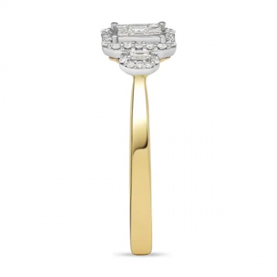 PAS DIAMONDS GF2038 14K GOUDEN RING MET NATUURLIJKE DIAMANT PAS DIAMONDS GF2038 14K GOUDEN RING MET NATUURLIJKE DIAMANT